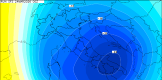Sicilia: aria artica in arrivo tra giovedì e venerdì! Ancora piogge, temporali e nevicate sui rilievi