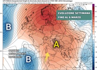 Sicilia: anche in avvio di marzo anticiclone e tempo mite, possibili disturbi verso il weekend?