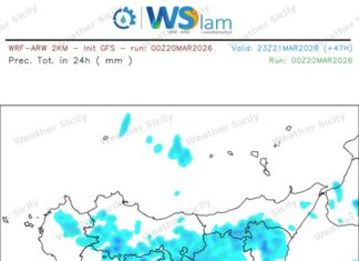 Meteo Sicilia: ancora qualche pioggia e temperature sotto le medie stagionali