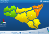 Meteo Sicilia: bollettino di allerta meteo per domani, martedì 17 marzo 2026