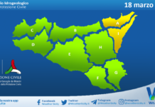 Meteo Sicilia: bollettino di allerta meteo per domani, mercoledì 18 marzo 2026