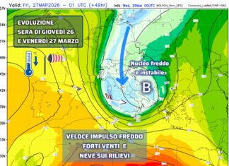 Meteo Sicilia, sussulto invernale: attesi forti venti, instabilità e nevicate sui rilievi!