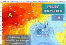 Meteo Sicilia, da martedì vortice depressionario in azione al centro-sud: attesa spiccata instabilità e neve in alta montagna