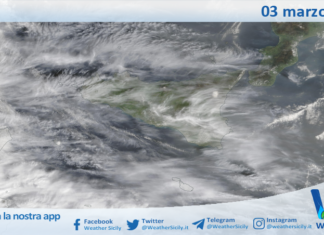 Meteo Sicilia: immagine satellitare Nasa di martedì 03 marzo 2026