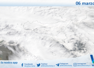 Meteo Sicilia: immagine satellitare Nasa di venerdì 06 marzo 2026