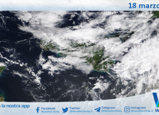 Meteo Sicilia: immagine satellitare Nasa di mercoledì 18 marzo 2026