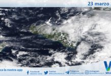 Meteo Sicilia: immagine satellitare Nasa di lunedì 23 marzo 2026