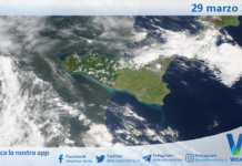 Meteo Sicilia: immagine satellitare Nasa di domenica 29 marzo 2026