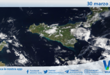 Meteo Sicilia: immagine satellitare Nasa di lunedì 30 marzo 2026