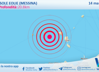 Scossa di terremoto magnitudo 3.7 nei pressi di Isole Eolie (Messina)