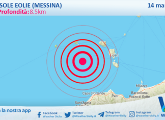Scossa di terremoto magnitudo 2.9 nei pressi di Isole Eolie (Messina)