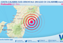 Scossa di terremoto magnitudo 3.0 nei pressi di Costa Calabra sud-orientale (Reggio di Calabria)
