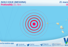 Scossa di terremoto magnitudo 2.6 nei pressi di Isole Eolie (Messina)