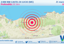 Scossa di terremoto magnitudo 2.8 nei pressi di Castel di Lucio (ME)