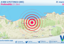 Scossa di terremoto magnitudo 3.7 nei pressi di Pettineo (ME)