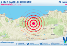 Scossa di terremoto magnitudo 4.1 nei pressi di Castel di Lucio (ME)