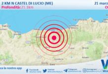 Scossa di terremoto magnitudo 3.3 nei pressi di Castel di Lucio (ME)