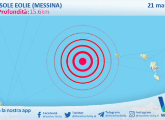 Scossa di terremoto magnitudo 2.7 nei pressi di Isole Eolie (Messina)