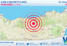 Scossa di terremoto magnitudo 3.0 nei pressi di Mistretta (ME)