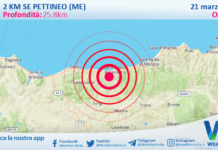 Scossa di terremoto magnitudo 4.2 nei pressi di Pettineo (ME)
