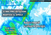 Sicilia: martedì in arrivo piogge e temporali anche intensi su alcune zone, con temperature in calo