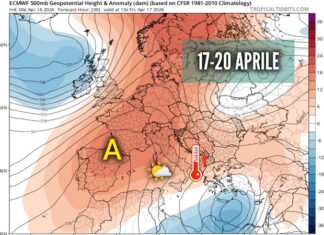 Alta pressione in rinforzo: residua instabilità pomeridiana venerdì, nel weekend bel tempo e clima mite