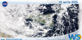 Meteo Sicilia: immagine satellitare Nasa di mercoledì 01 aprile 2026
