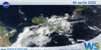 Meteo Sicilia: immagine satellitare Nasa di sabato 04 aprile 2026