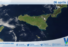 Meteo Sicilia: immagine satellitare Nasa di lunedì 06 aprile 2026