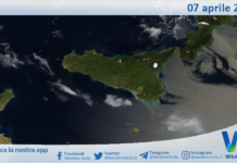 Meteo Sicilia: immagine satellitare Nasa di martedì 07 aprile 2026