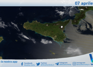 Meteo Sicilia: immagine satellitare Nasa di martedì 07 aprile 2026