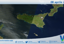 Meteo Sicilia: immagine satellitare Nasa di mercoledì 08 aprile 2026