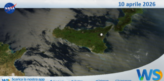 Meteo Sicilia: immagine satellitare Nasa di venerdì 10 aprile 2026