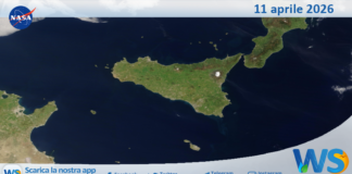 Meteo Sicilia: immagine satellitare Nasa di sabato 11 aprile 2026