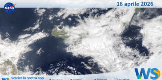 Meteo Sicilia: immagine satellitare Nasa di giovedì 16 aprile 2026