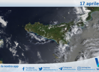Meteo Sicilia: immagine satellitare Nasa di venerdì 17 aprile 2026