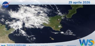 Meteo Sicilia: immagine satellitare Nasa di mercoledì 29 aprile 2026