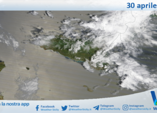 Meteo Sicilia: immagine satellitare Nasa di giovedì 30 aprile 2026