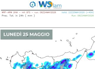 Sicilia: lunedì possibili locali temporali pomeridiani su aree interne. In settimana caldo in aumento ma senza eccessi