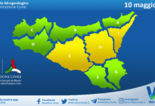 Meteo Sicilia: bollettino di allerta meteo per domani, domenica 10 maggio 2026