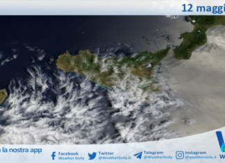 Meteo Sicilia: immagine satellitare Nasa di martedì 12 maggio 2026