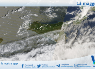 Meteo Sicilia: immagine satellitare Nasa di mercoledì 13 maggio 2026