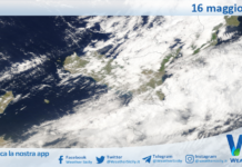 Meteo Sicilia: immagine satellitare Nasa di sabato 16 maggio 2026