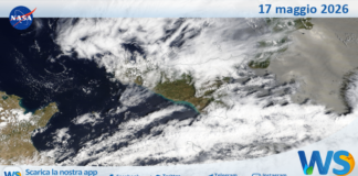 Meteo Sicilia: immagine satellitare Nasa di domenica 17 maggio 2026