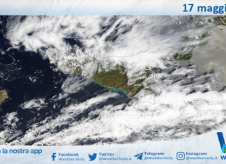 Meteo Sicilia: immagine satellitare Nasa di domenica 17 maggio 2026