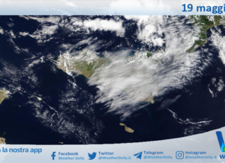 Meteo Sicilia: immagine satellitare Nasa di martedì 19 maggio 2026