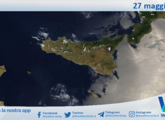 Meteo Sicilia: immagine satellitare Nasa di mercoledì 27 maggio 2026
