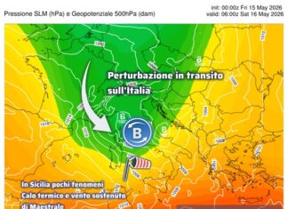 Sicilia: weekend più fresco e ventoso, possibili veloci piogge sparse sabato
