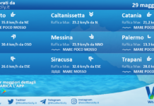 Meteo Sicilia: previsioni meteo mare e vento per domani, venerdì 29 maggio 2026