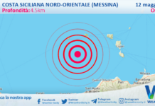 Scossa di terremoto magnitudo 2.5 nei pressi di Costa Siciliana nord-orientale (Messina)